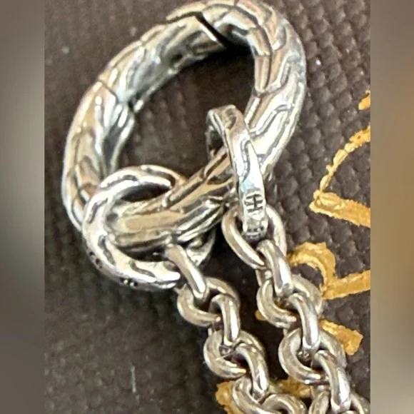 John Hardy Classic Chain Keyring Necklace with Hinge to Wear With/Without Charms - Picture 14 of 17
